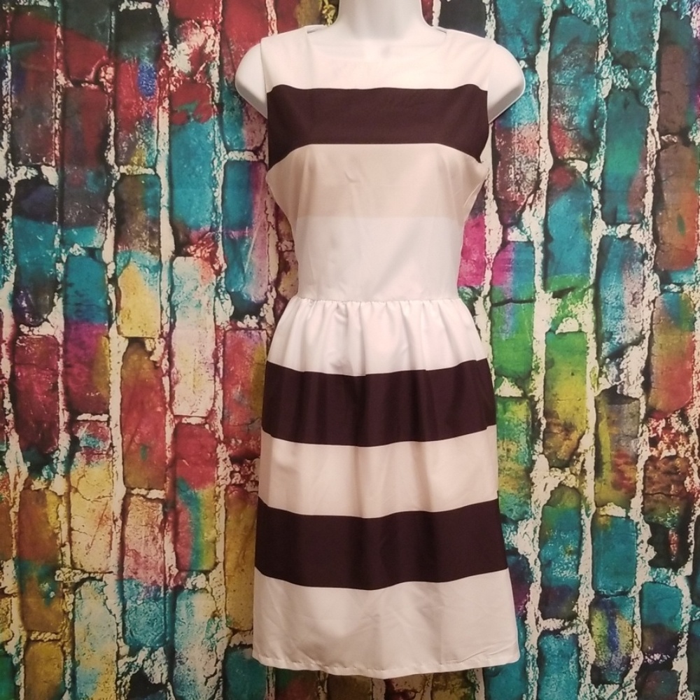 Verticle Striped Mini Dress